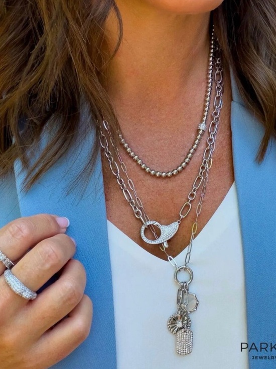 Park Lane Jewelry - Aspen Necklace- Silver by Park Lane